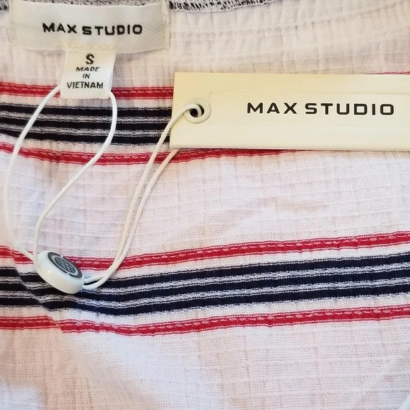 NWT Max Studio Striped Sleeveless Tank Top S - Picture 5 of 7